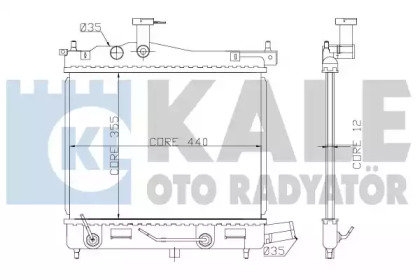 Теплообменник (KALE OTO RADYATÖR: 358400)