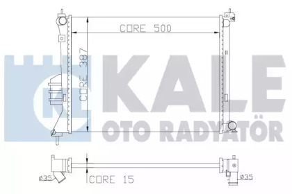 Теплообменник (KALE OTO RADYATÖR: 358600)