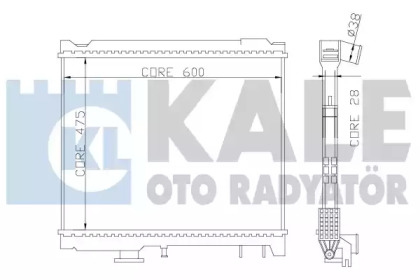 Теплообменник (KALE OTO RADYATÖR: 358700)