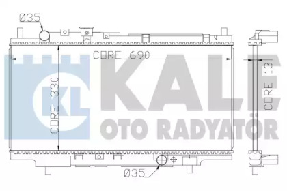 Теплообменник (KALE OTO RADYATÖR: 359800)