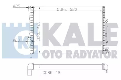 Теплообменник (KALE OTO RADYATÖR: 360400)