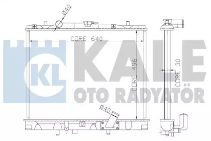 Теплообменник (KALE OTO RADYATÖR: 362400)