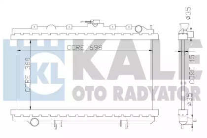 Теплообменник (KALE OTO RADYATÖR: 363000)