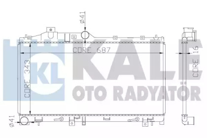 Теплообменник (KALE OTO RADYATÖR: 365000)