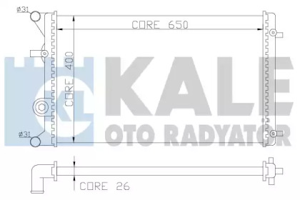 Теплообменник (KALE OTO RADYATÖR: 366400)