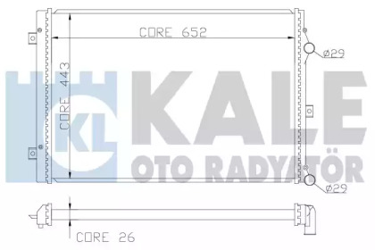 Теплообменник (KALE OTO RADYATÖR: 367600)