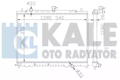 Теплообменник (KALE OTO RADYATÖR: 374300)