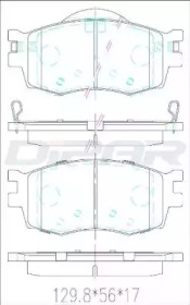 Комплект тормозных колодок (DITAS: DFB2292)