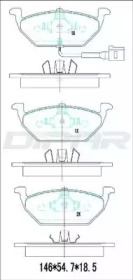 Комплект тормозных колодок (DITAS: DFB2386)