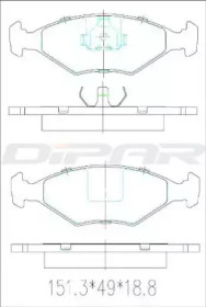 Комплект тормозных колодок (DITAS: DFB2416)