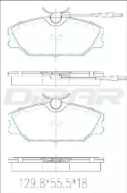 Комплект тормозных колодок (DITAS: DFB2560)