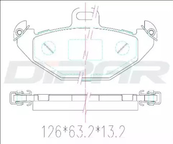 Комплект тормозных колодок (DITAS: DFB2565)