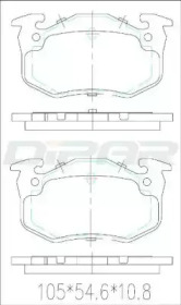 Комплект тормозных колодок (DITAS: DFB2592)