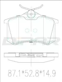 Комплект тормозных колодок (DITAS: DFB2598)