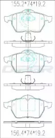 Комплект тормозных колодок (DITAS: DFB3042)