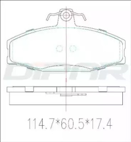 Комплект тормозных колодок (DITAS: DFB3060)