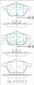 Комплект тормозных колодок (DITAS: DFB3114)