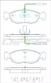 Комплект тормозных колодок (DITAS: DFB3144)