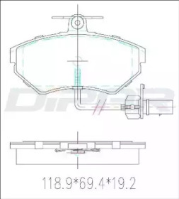 Комплект тормозных колодок (DITAS: DFB3232)