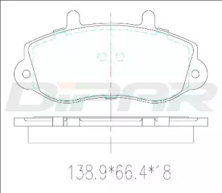 Комплект тормозных колодок (DITAS: DFB3260)