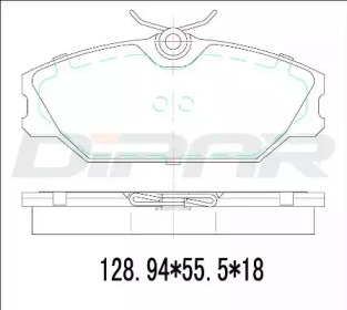 Комплект тормозных колодок (DITAS: DFB3310)