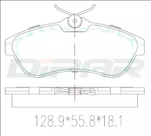 Комплект тормозных колодок (DITAS: DFB3492)