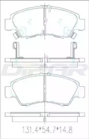 Комплект тормозных колодок (DITAS: DFB5242)