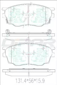 Комплект тормозных колодок (DITAS: DFB6319)