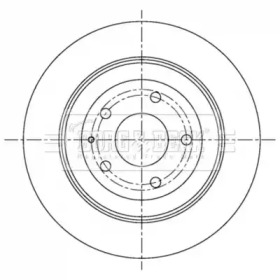 Тормозной диск (BORG & BECK: BBD5303)