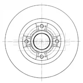 Тормозной диск (BORG & BECK: BBD5965S)