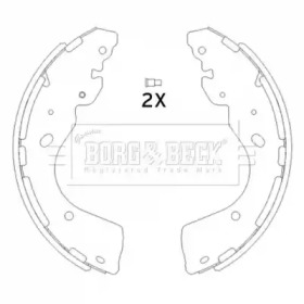 Комлект тормозных накладок (BORG & BECK: BBS6445)