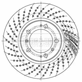 Тормозной диск (BORG & BECK: BBD5762S)