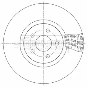 Тормозной диск (BORG & BECK: BBD5348)