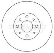 Тормозной диск (BORG & BECK: BBD4055)