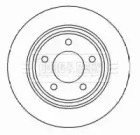 Тормозной диск (BORG & BECK: BBD4450)