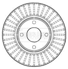 Тормозной диск (BORG & BECK: BBD4985)