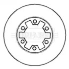 Тормозной диск (BORG & BECK: BBD5011)