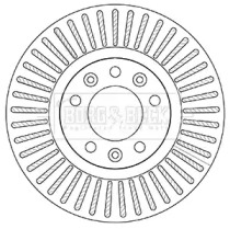 Тормозной диск (BORG & BECK: BBD5208)