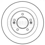 Тормозной диск (BORG & BECK: BBD5230)