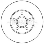 Тормозной диск (BORG & BECK: BBD5244)