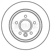 Тормозной диск (BORG & BECK: BBD5306)