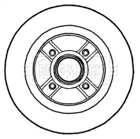 Тормозной диск (BORG & BECK: BBD5721S)