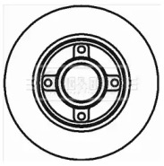 Тормозной диск (BORG & BECK: BBD5796S)