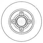 Тормозной диск (BORG & BECK: BBD5808S)