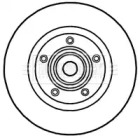 Тормозной диск (BORG & BECK: BBD5813S)
