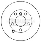 Тормозной диск (BORG & BECK: BBD5820S)