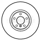 Тормозной диск (BORG & BECK: BBD5823S)