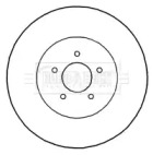 Тормозной диск (BORG & BECK: BBD5827S)
