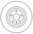 Тормозной диск (BORG & BECK: BBD5949S)