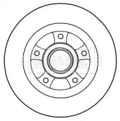 Тормозной диск (BORG & BECK: BBD5968S)